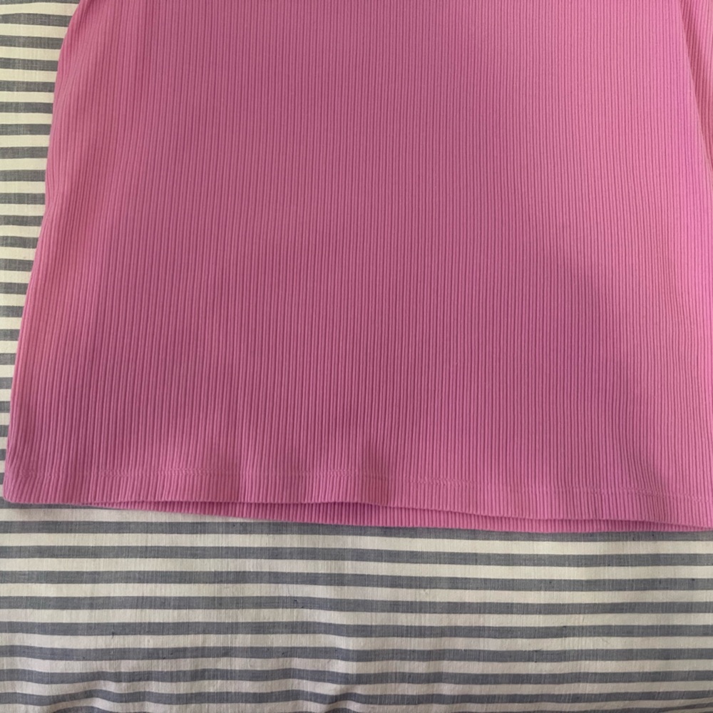 J. Crew Pink Ribbed Ruffle Tank - Picture 8 of 12